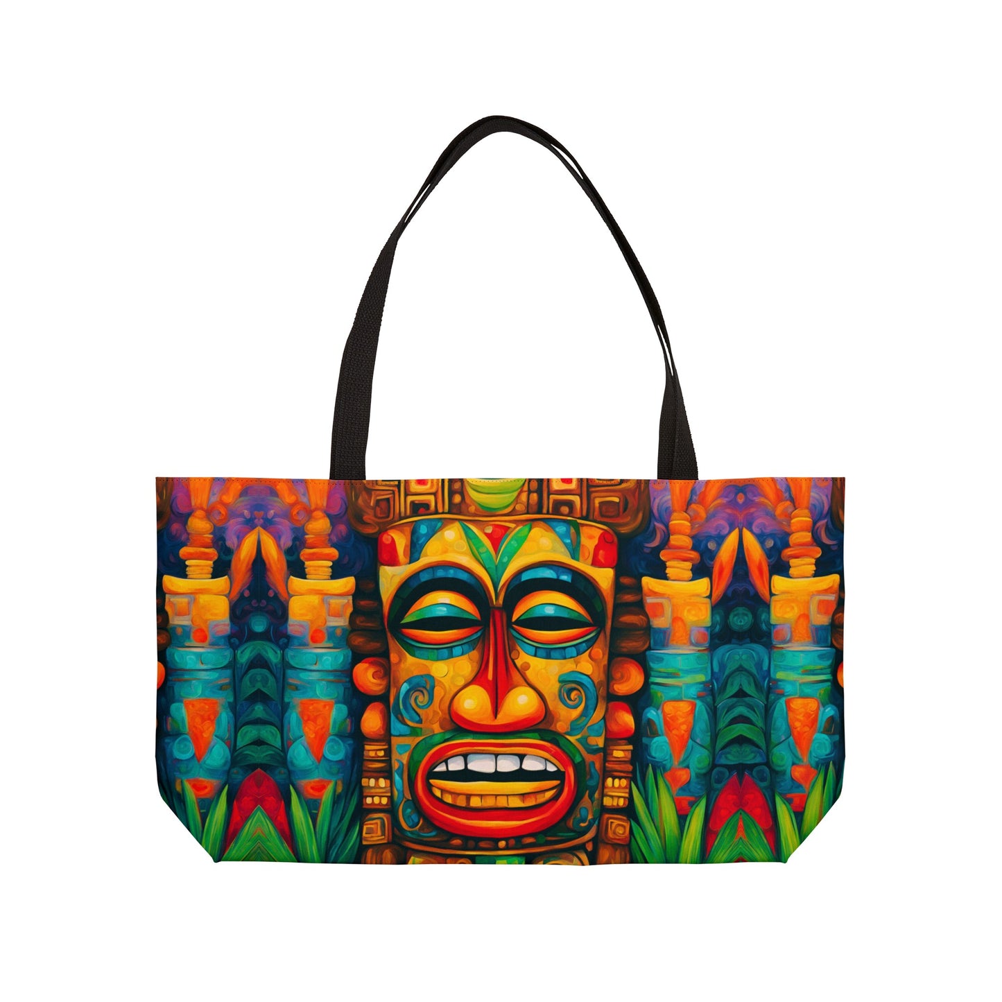 Happy Tiki Weekender Tote Bag