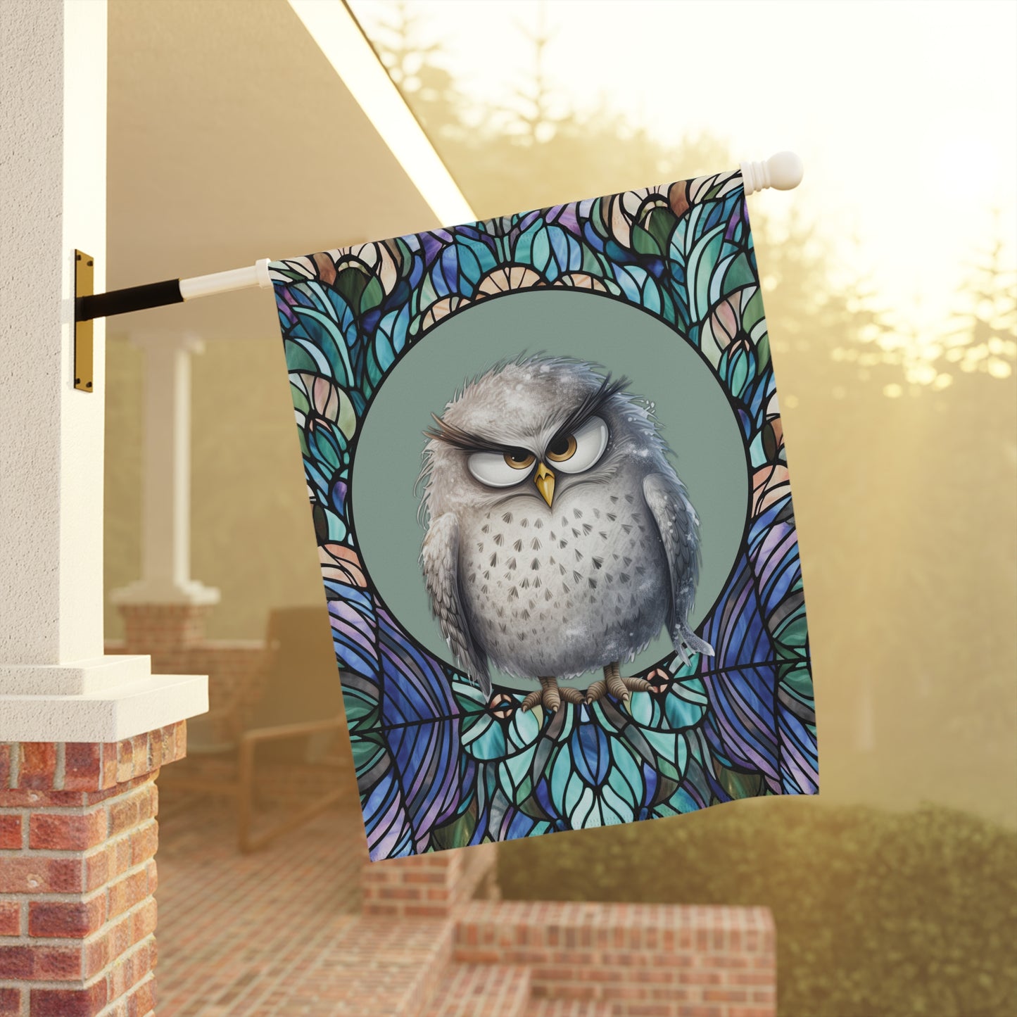 Mister Owl 2-Sided Decorative Garden & House Flag/Banner