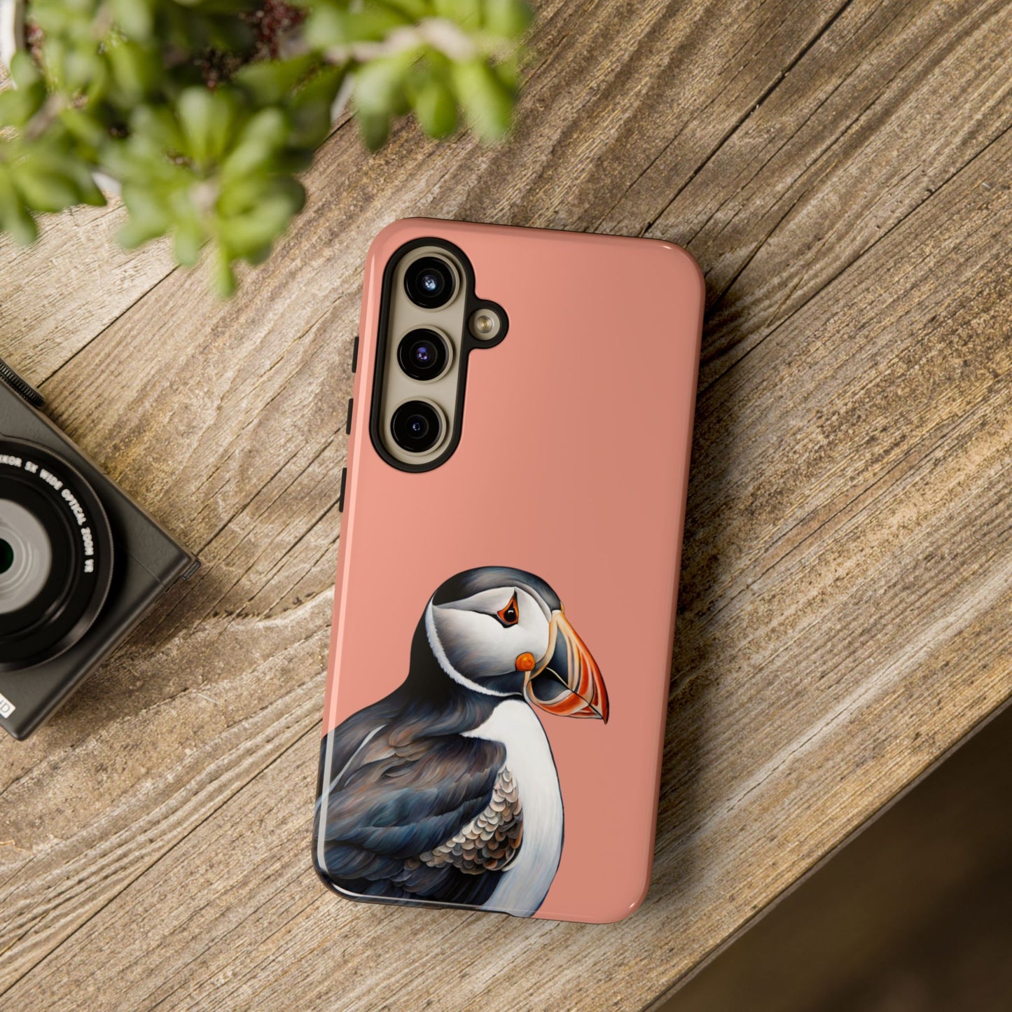 Puffin Wildlife iPhone Samsung Galaxy Google Pixel Tough Cases