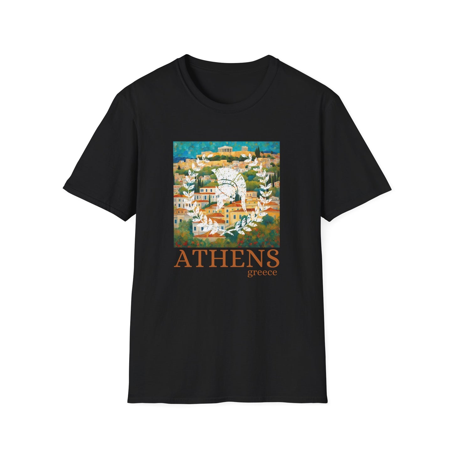 Athens Greece Travel Art Unisex Softstyle T-Shirt