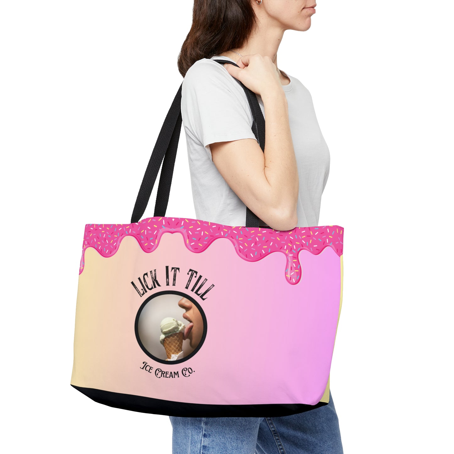 Lick It Till Ice Cream Co Weekender Tote Bag