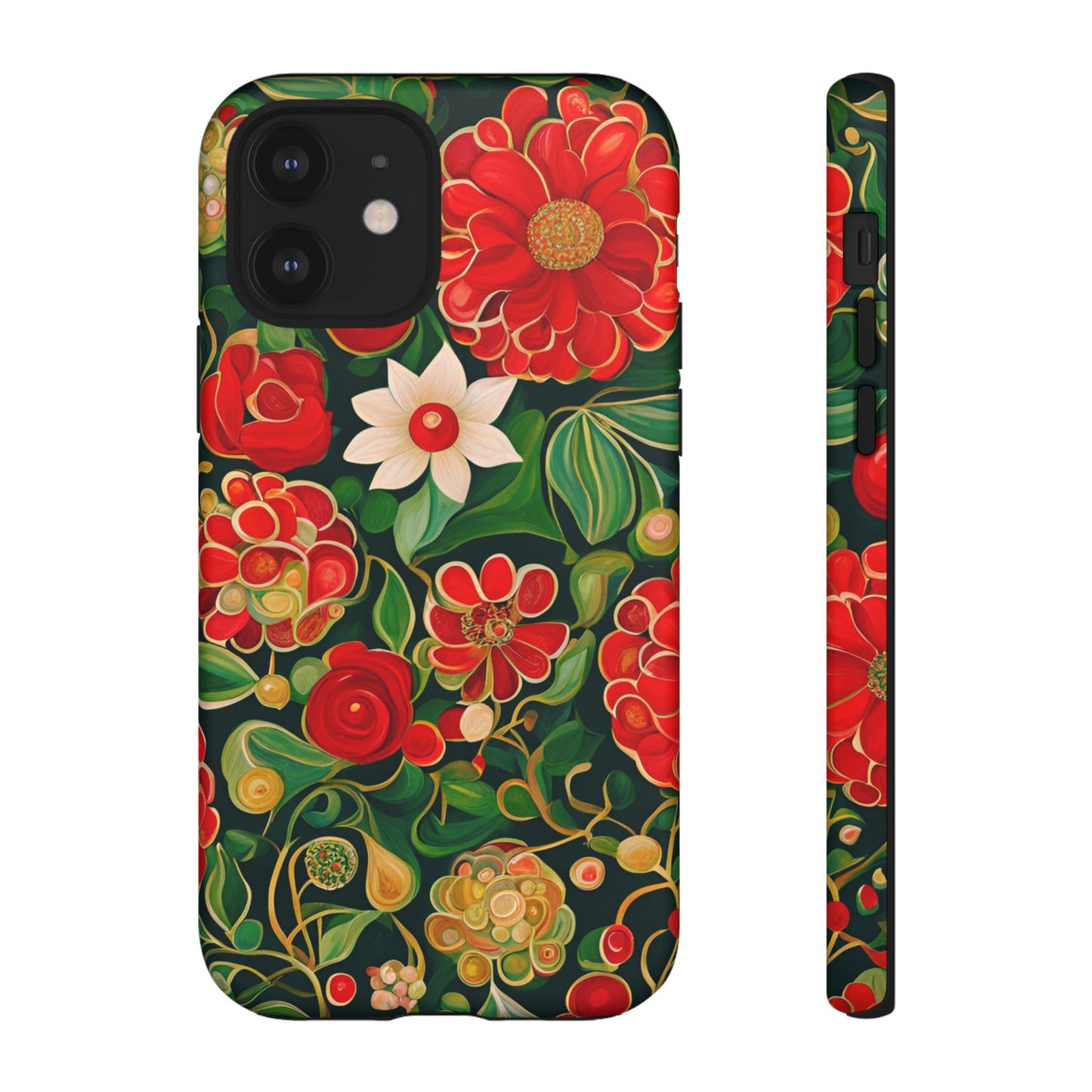 December Flowers iPhone Samsung Galaxy Google Pixel Tough Cases