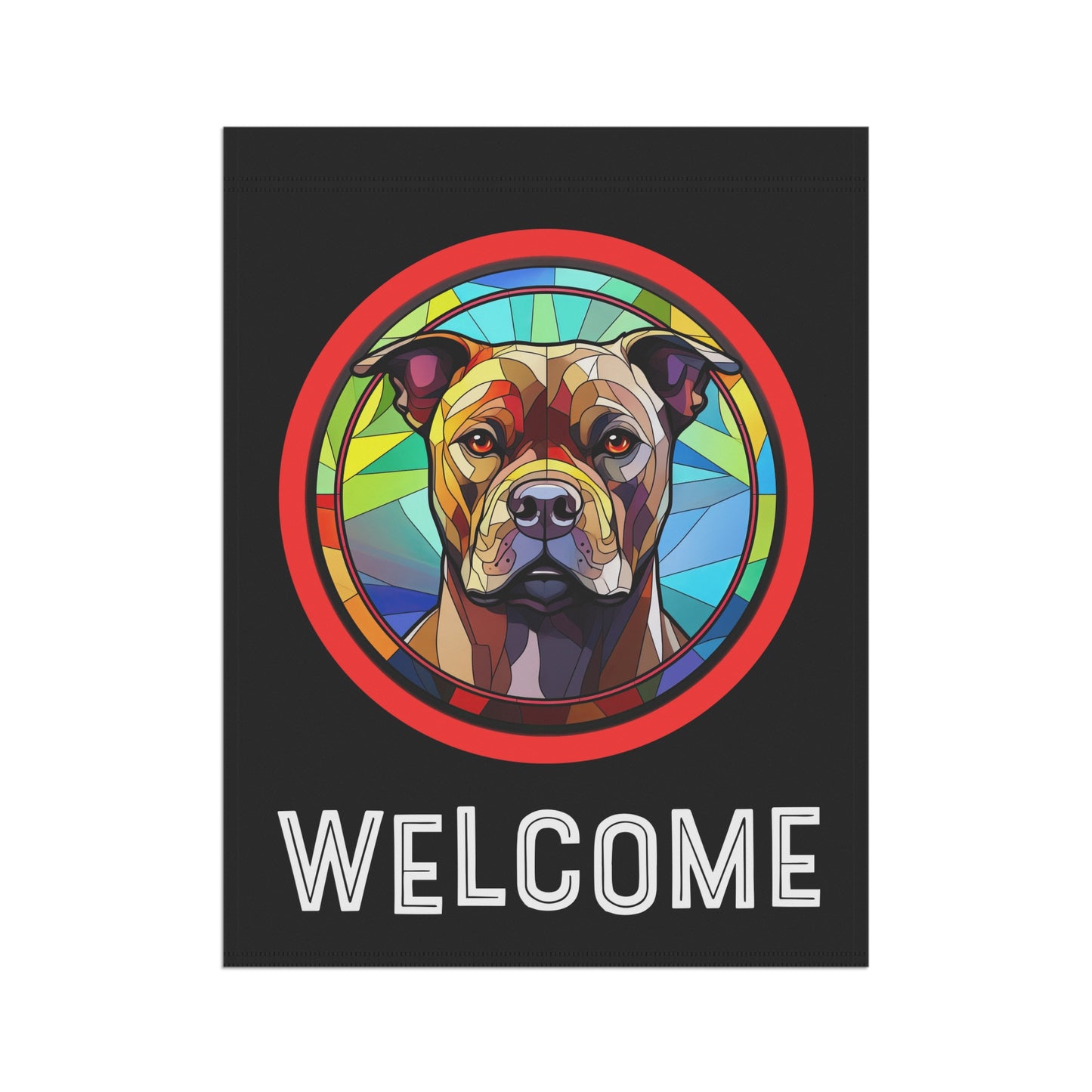 Staffordshire Bull Terrier Welcome 2-Sided Garden & House Flag/Banner