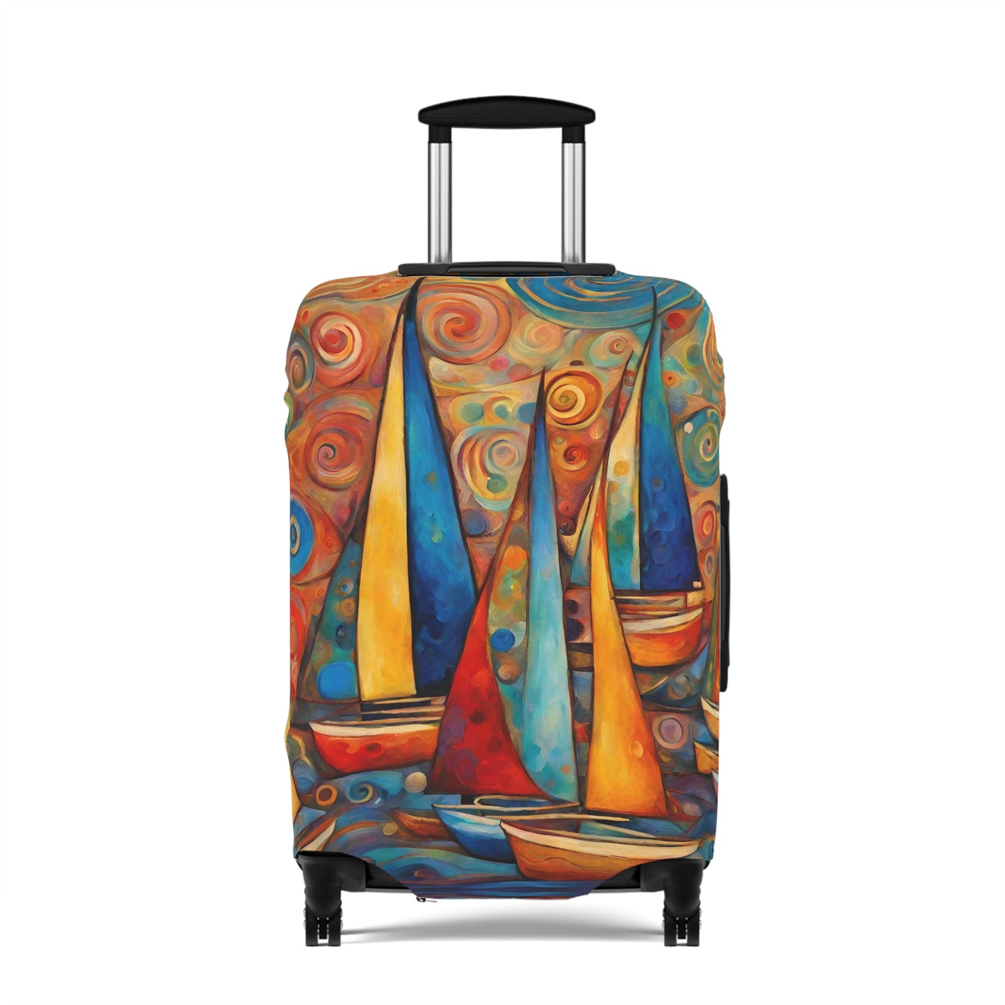 Colorful Sailboats Luggage Cover