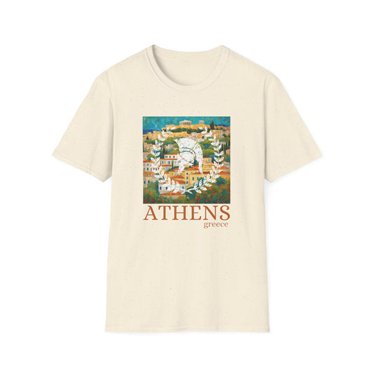 Athens Greece Travel Art Unisex Softstyle T-Shirt