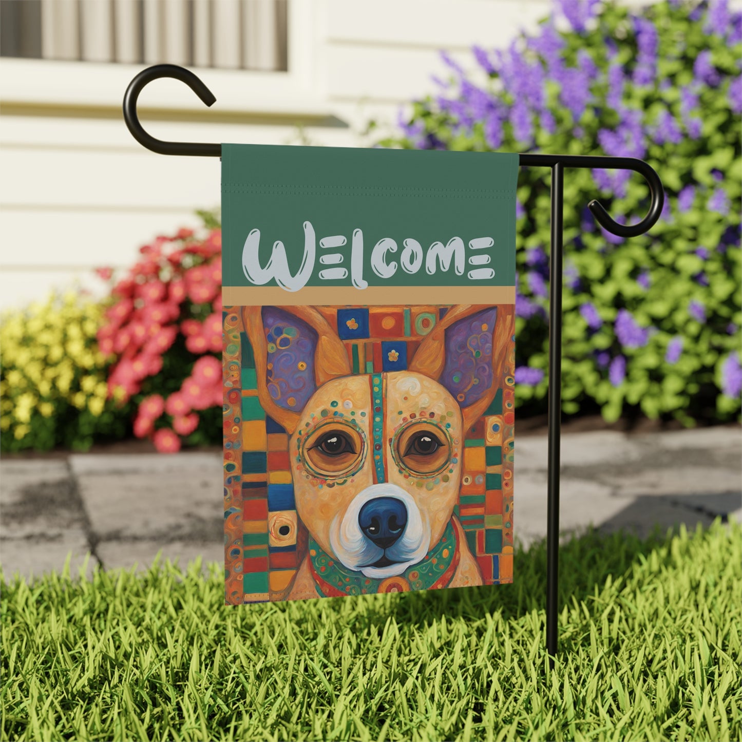 Chuy Welcome 2-Sided Garden & House Flag/Banner