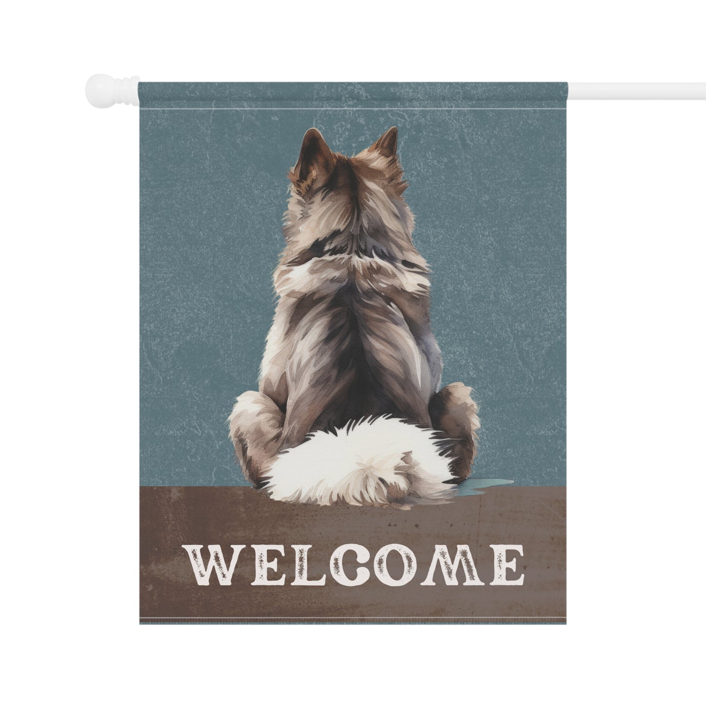 Siberian Husky Welcome 2-Sided Garden & House Flag/Banner