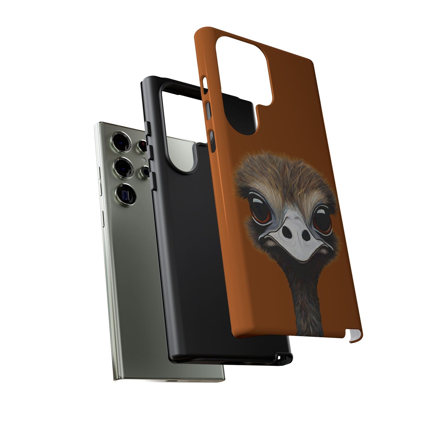 Ostrich Wildlife iPhone Samsung Galaxy Google Pixel Tough Cases