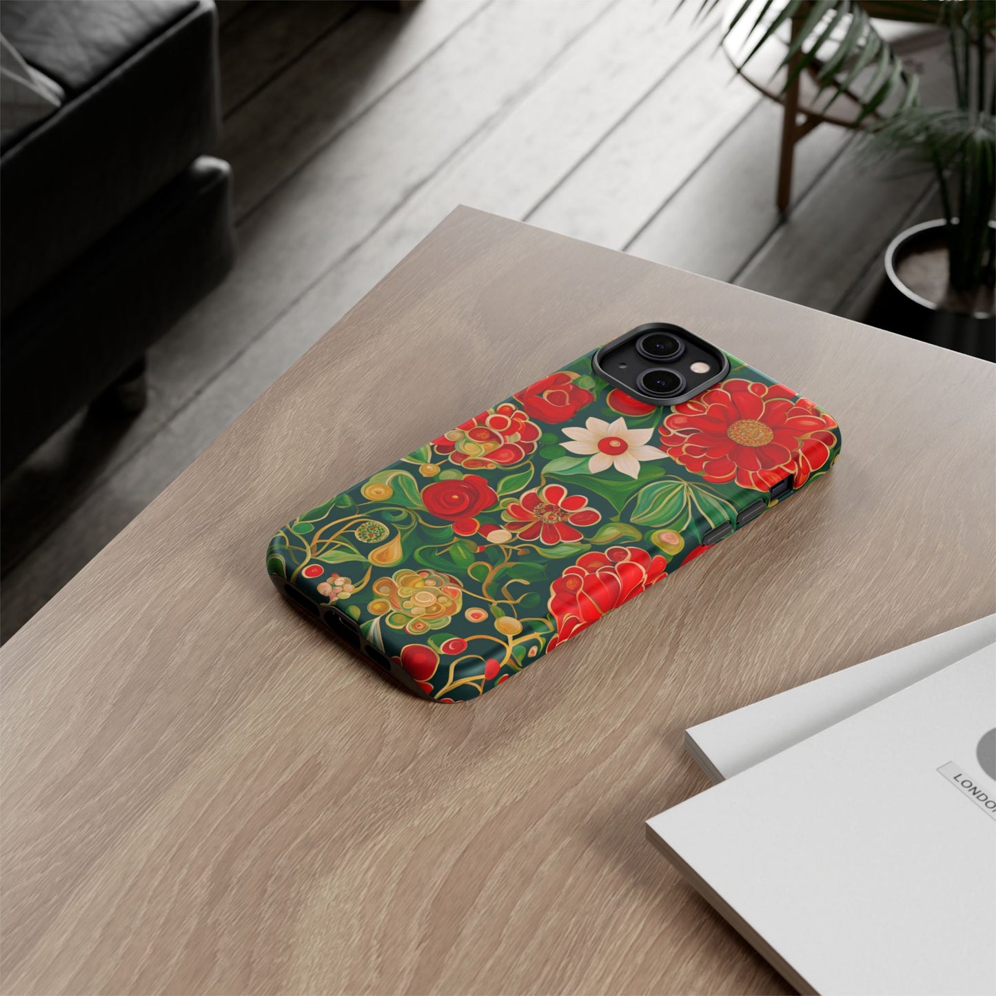 December Flowers iPhone Samsung Galaxy Google Pixel Tough Cases