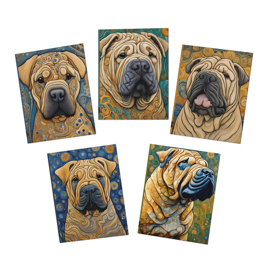 Shar Pei Greeting Cards (5-Pack)