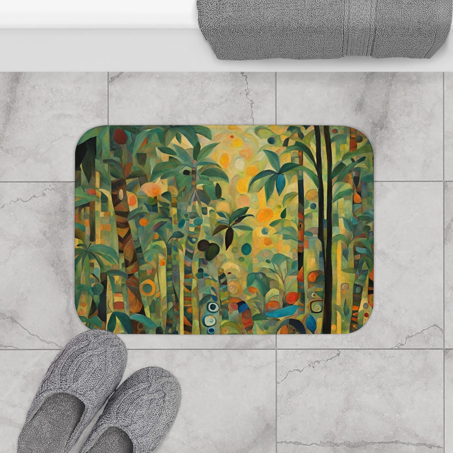 Jungle Vibes Microfiber Bath Mat