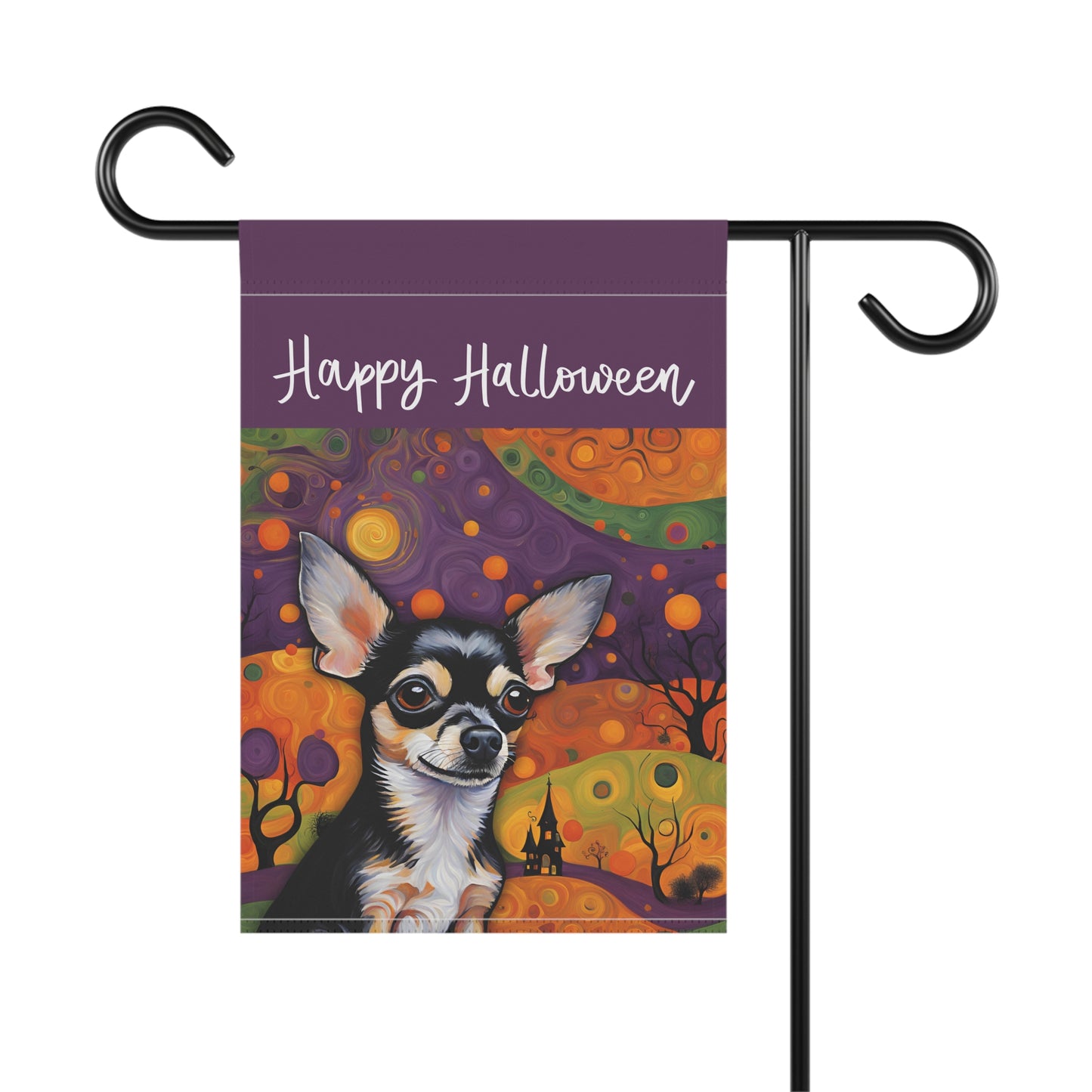 Chihuahua Happy Halloween 2-Sided Garden & House Flag/Banner