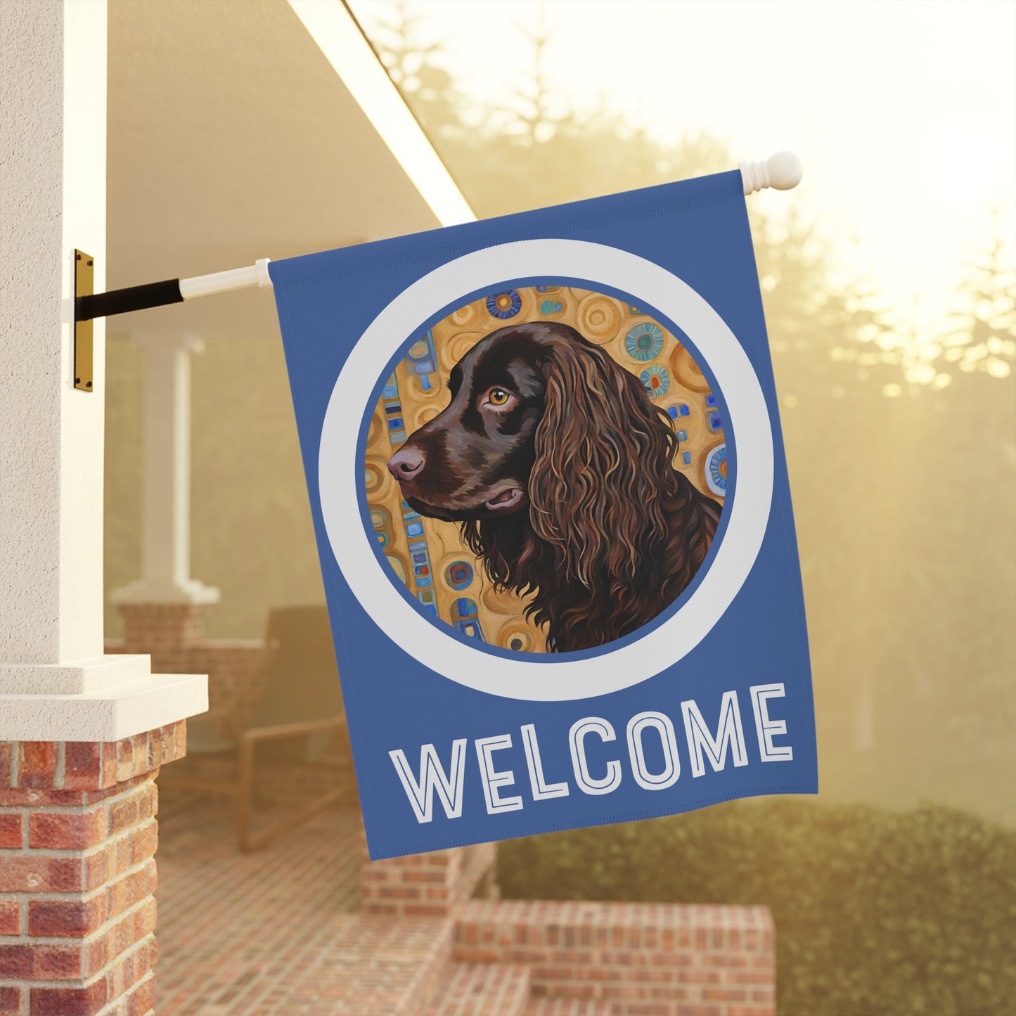 Boykin Welcome 2-Sided Garden & House Flag/Banner