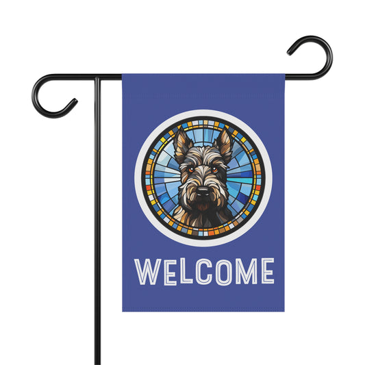 Scottish Terrier Welcome 2-Sided Garden & House Flag/Banner