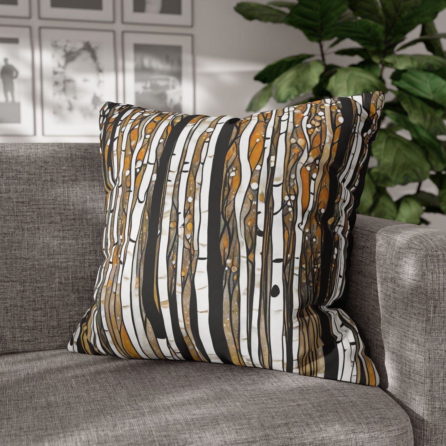 Birch Life Square Poly Canvas Pillowcase