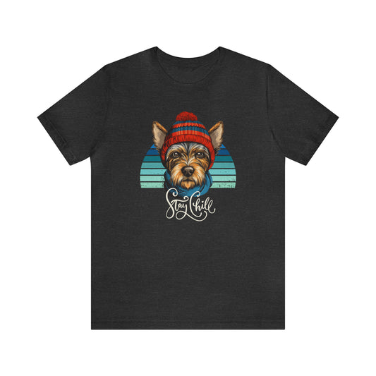 Stay Chill Scottish Terrier Unisex Jersey Short Sleeve Tee