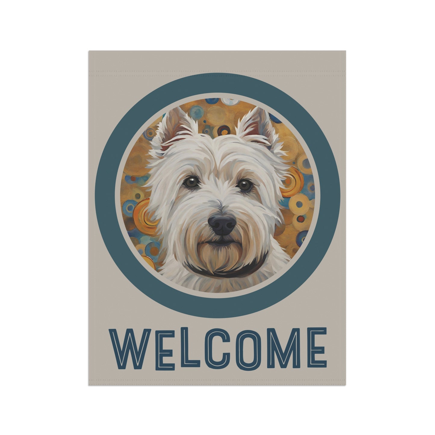 West Highland Terrier Welcome 2-Sided Garden & House Flag/Banner