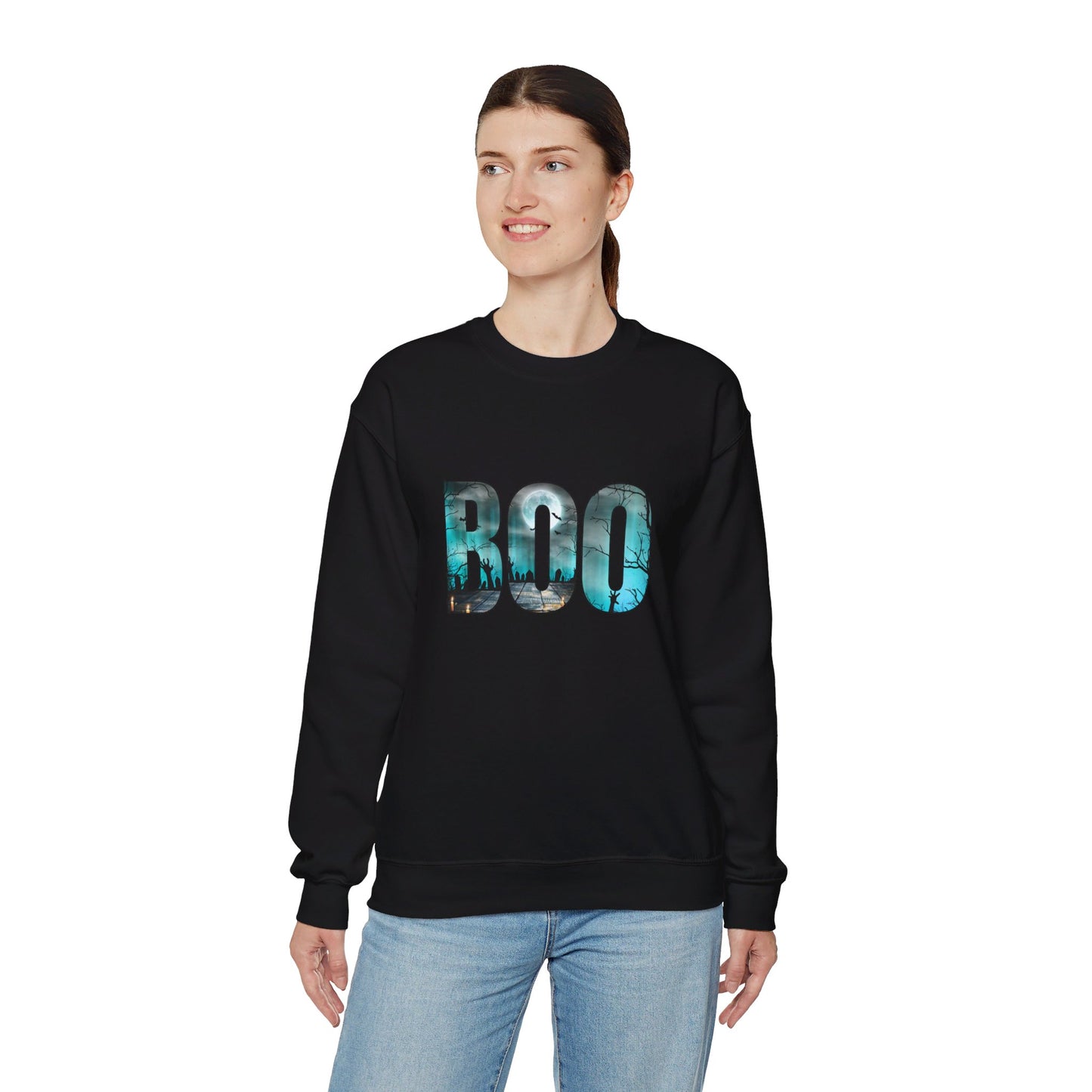 Graveyard BOO Unisex Heavy Blend™ Crewneck Sweatshirt