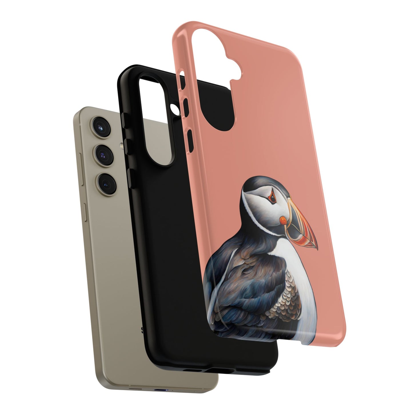 Puffin Wildlife iPhone Samsung Galaxy Google Pixel Tough Cases