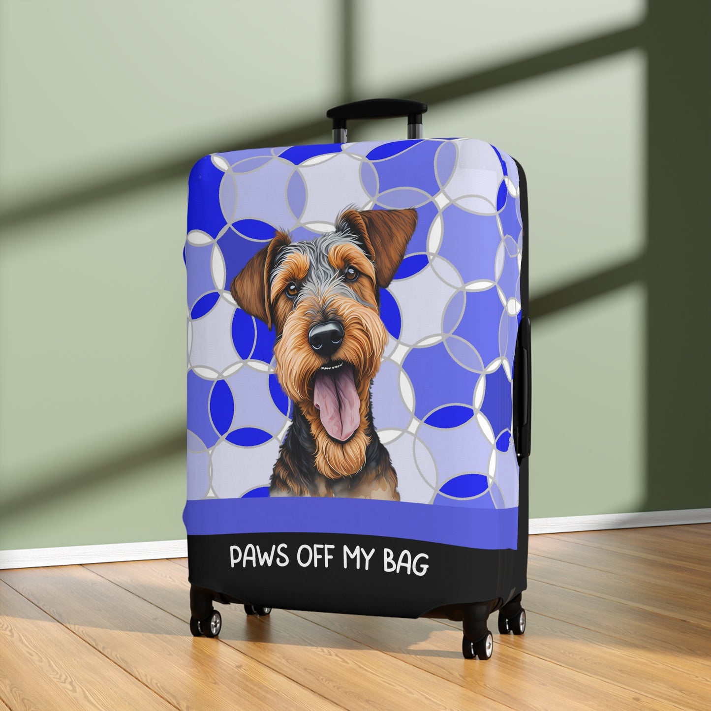 Airedale Terrier Paws Off My Bag Luggage Cover