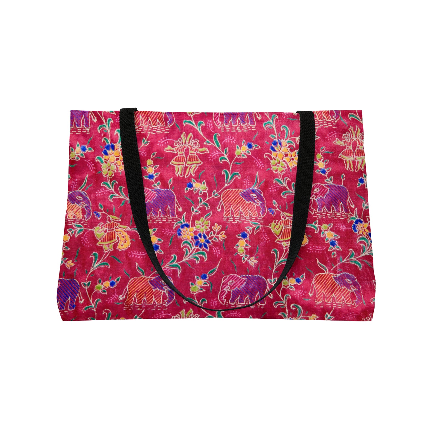 Elephants in Silk Weekender Tote Bag