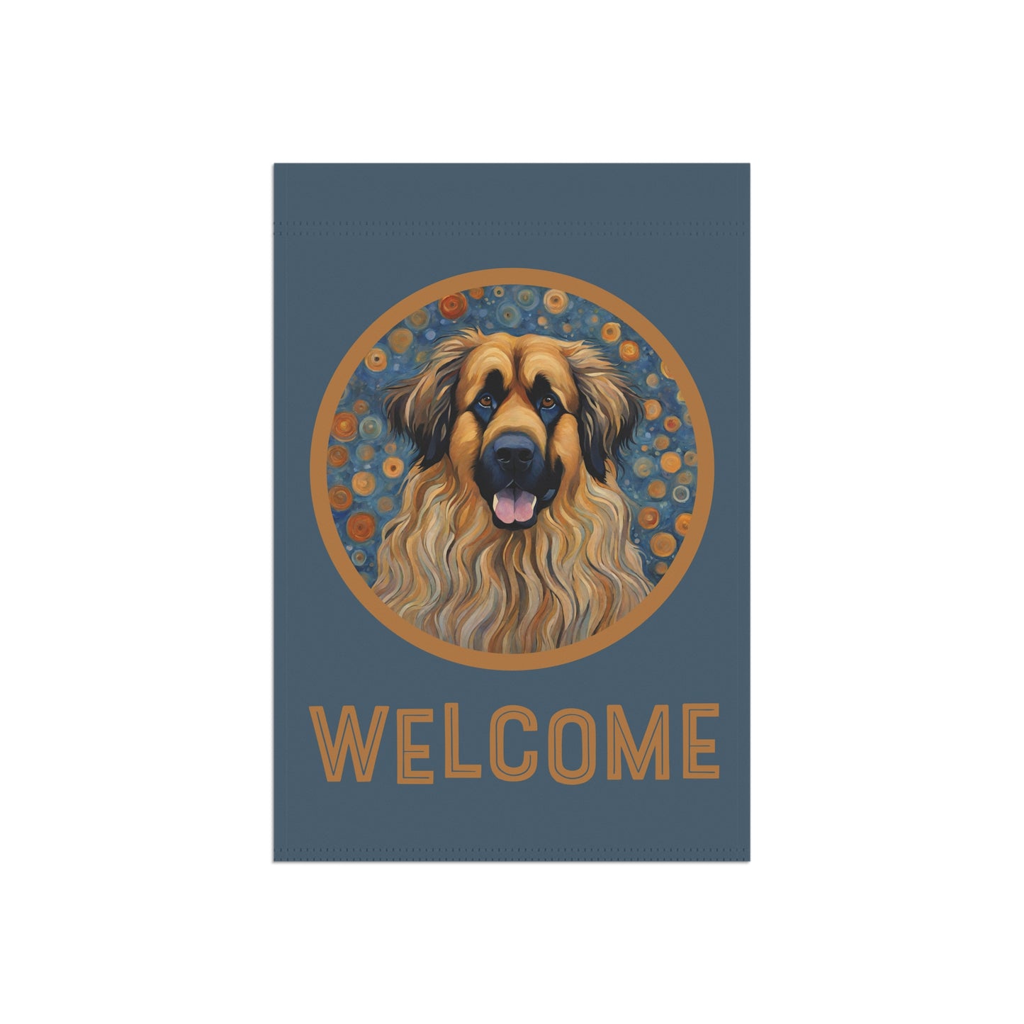 Leonberger Welcome 2-Sided Garden & House Flag/Banner