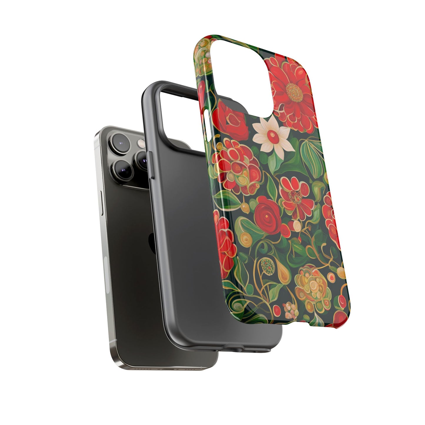 December Flowers iPhone Samsung Galaxy Google Pixel Tough Cases