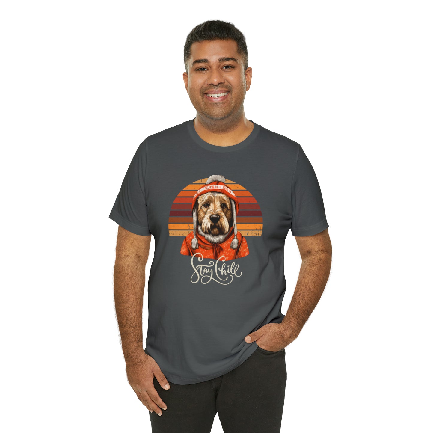 Stay Chill Soft Coated Wheaten Terrier Unisex Jersey Short Sleeve Tee