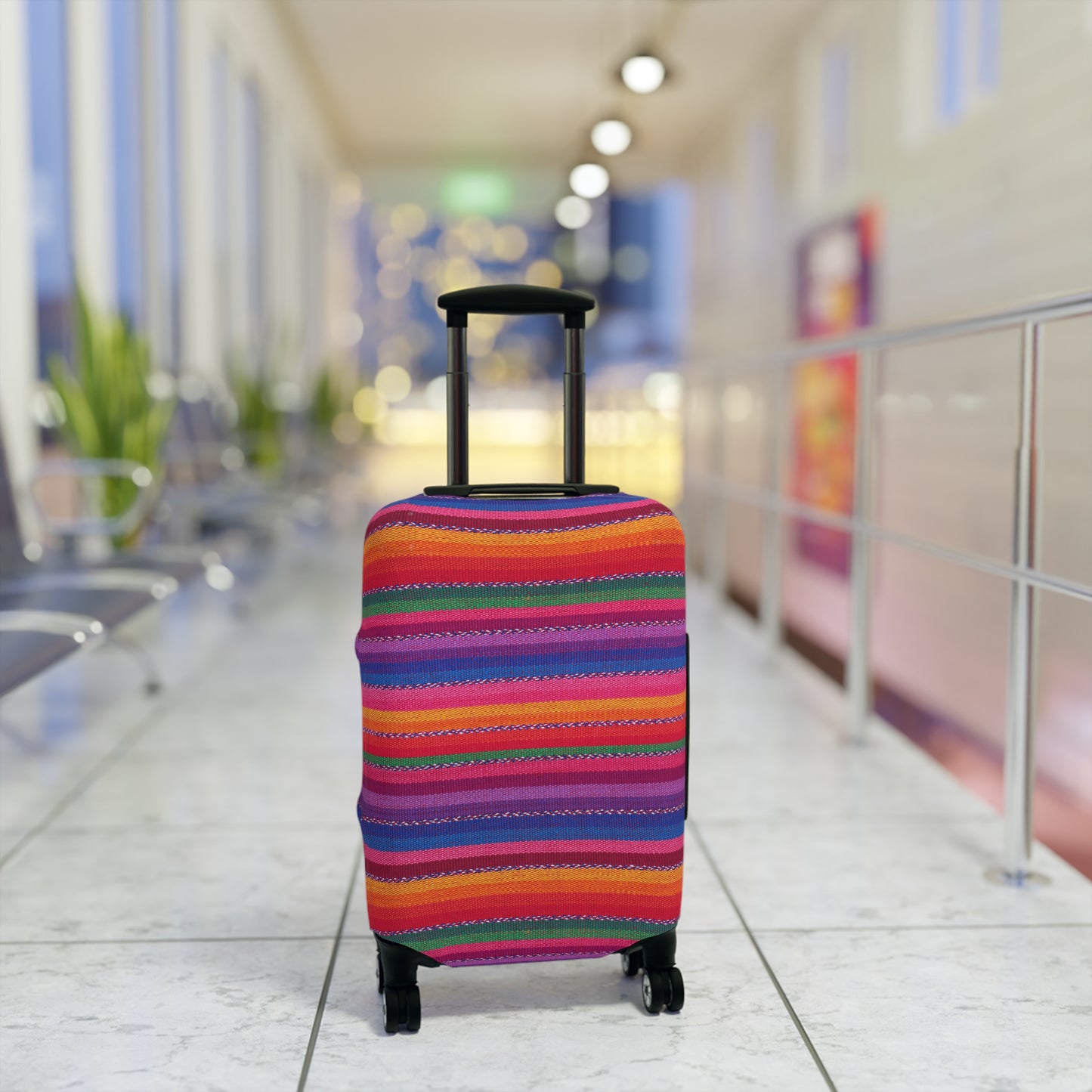 Vibrant Stripe Luggage Cover