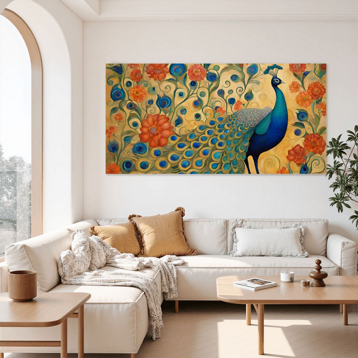 60" x 30" Printed Canvas Fabric Wall Art - No Frame (Made in USA)