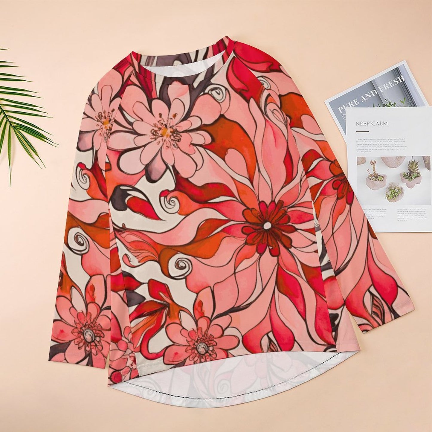 Aubrey Women's Long Sleeve U-Neck T-Shirt