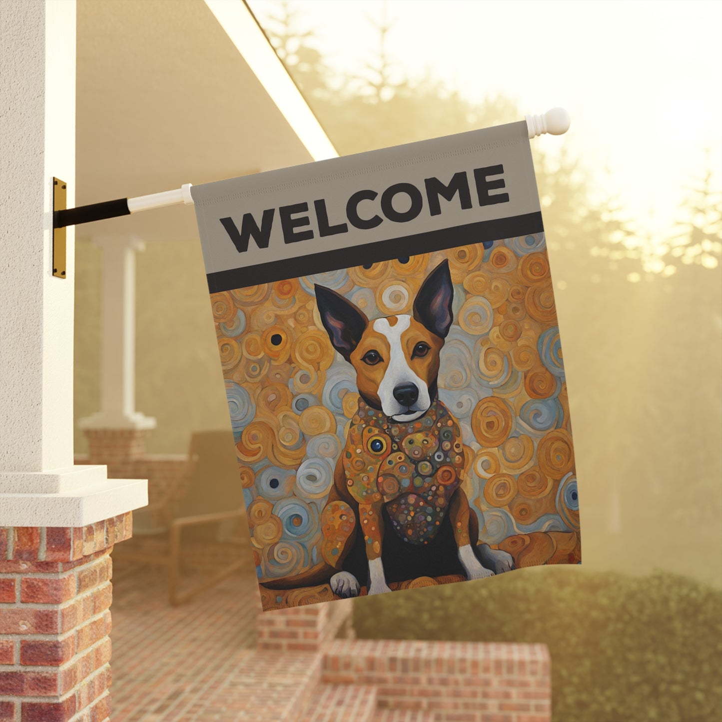 Owen Welcome 2-Sided Garden & House Flag/Banner