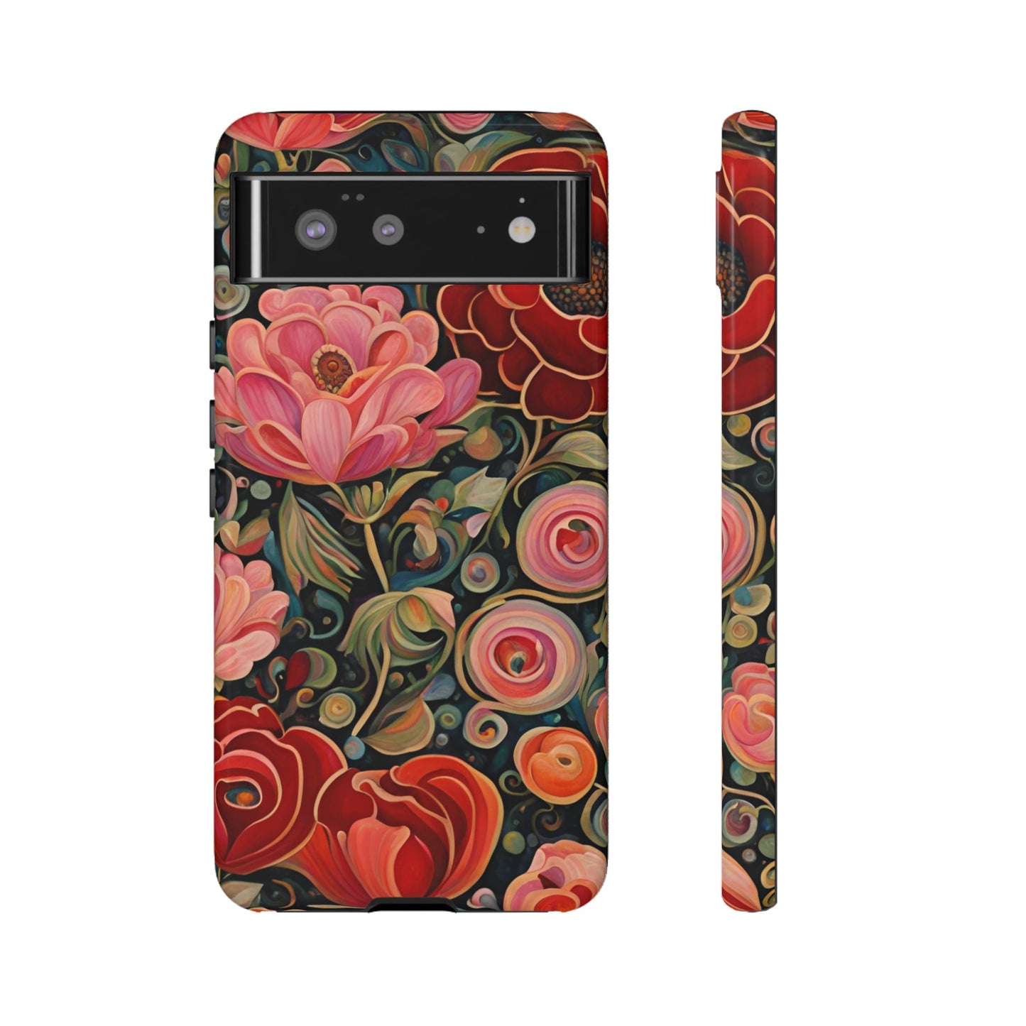 February Flowers iPhone Samsung Galaxy Google Pixel Tough Cases