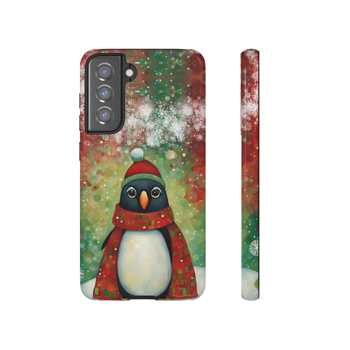 Christmas Penguin iPhone Samsung Galaxy Google Pixel Tough Cases