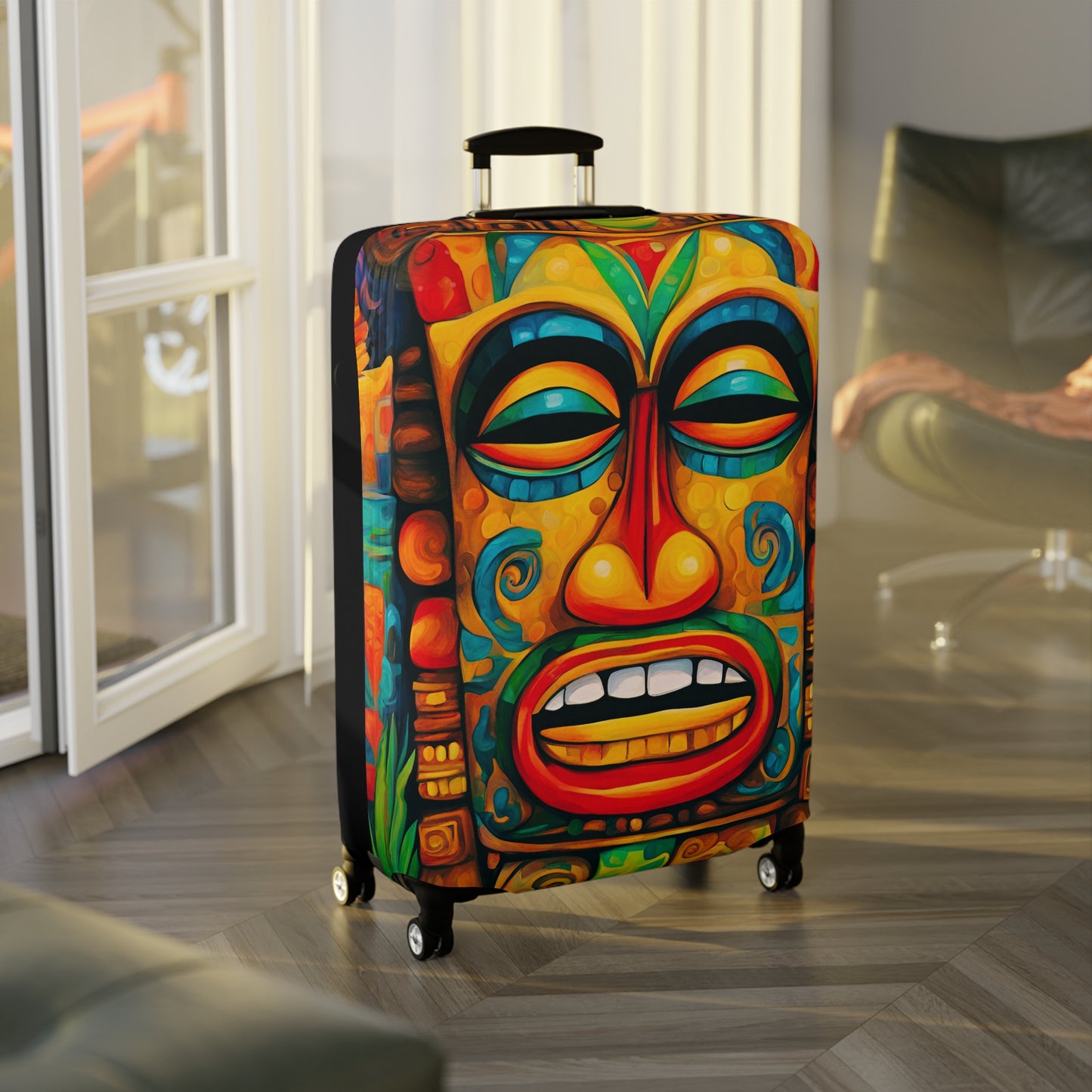 Happy Tiki Luggage Cover ONLY