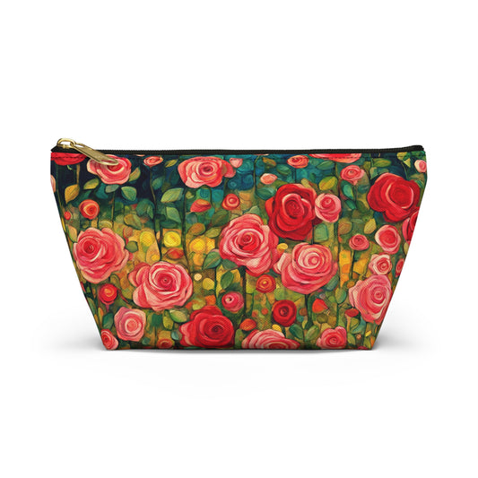 Wall of Roses Accessory Pouch w T-bottom