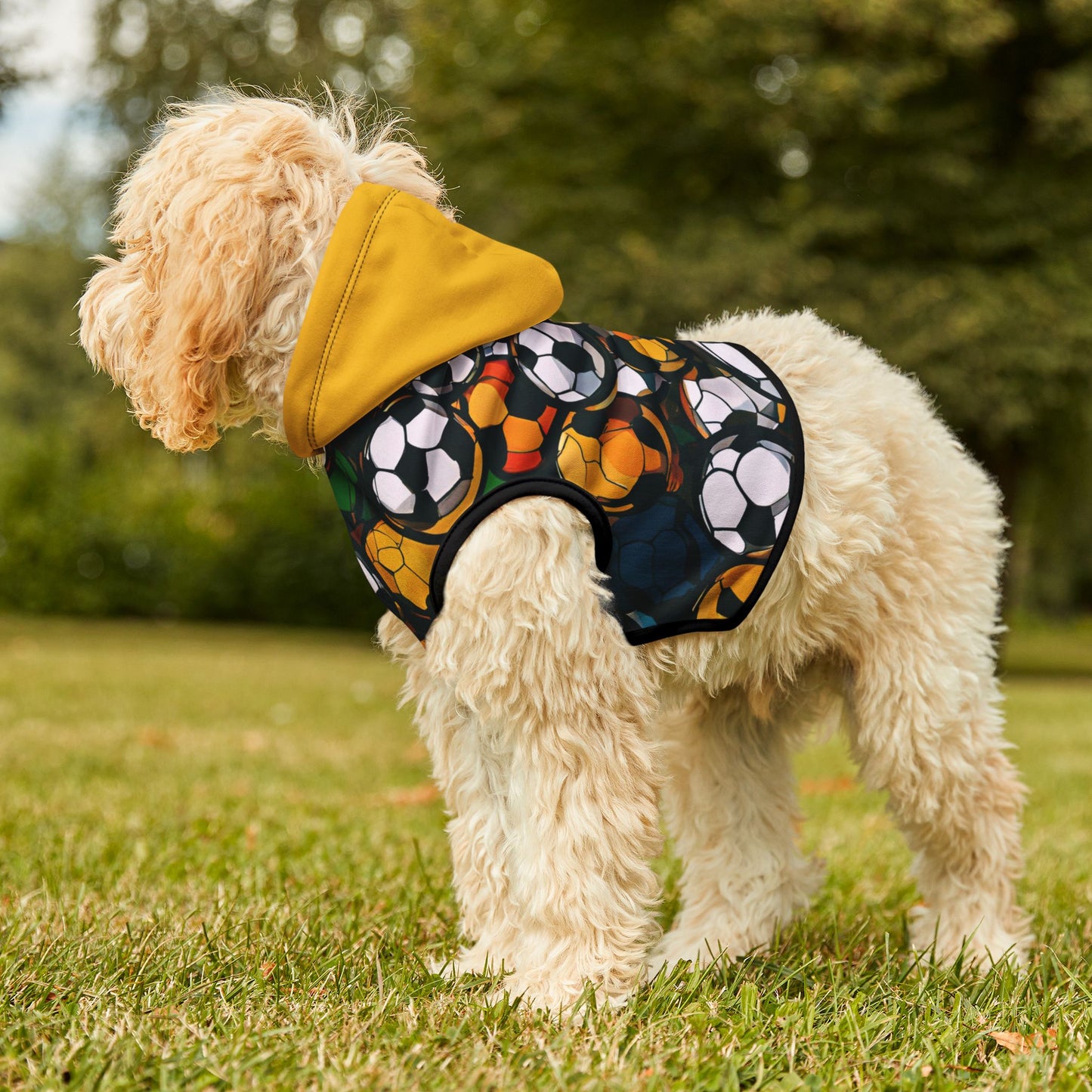 Soccer Abstract Pet Hoodie