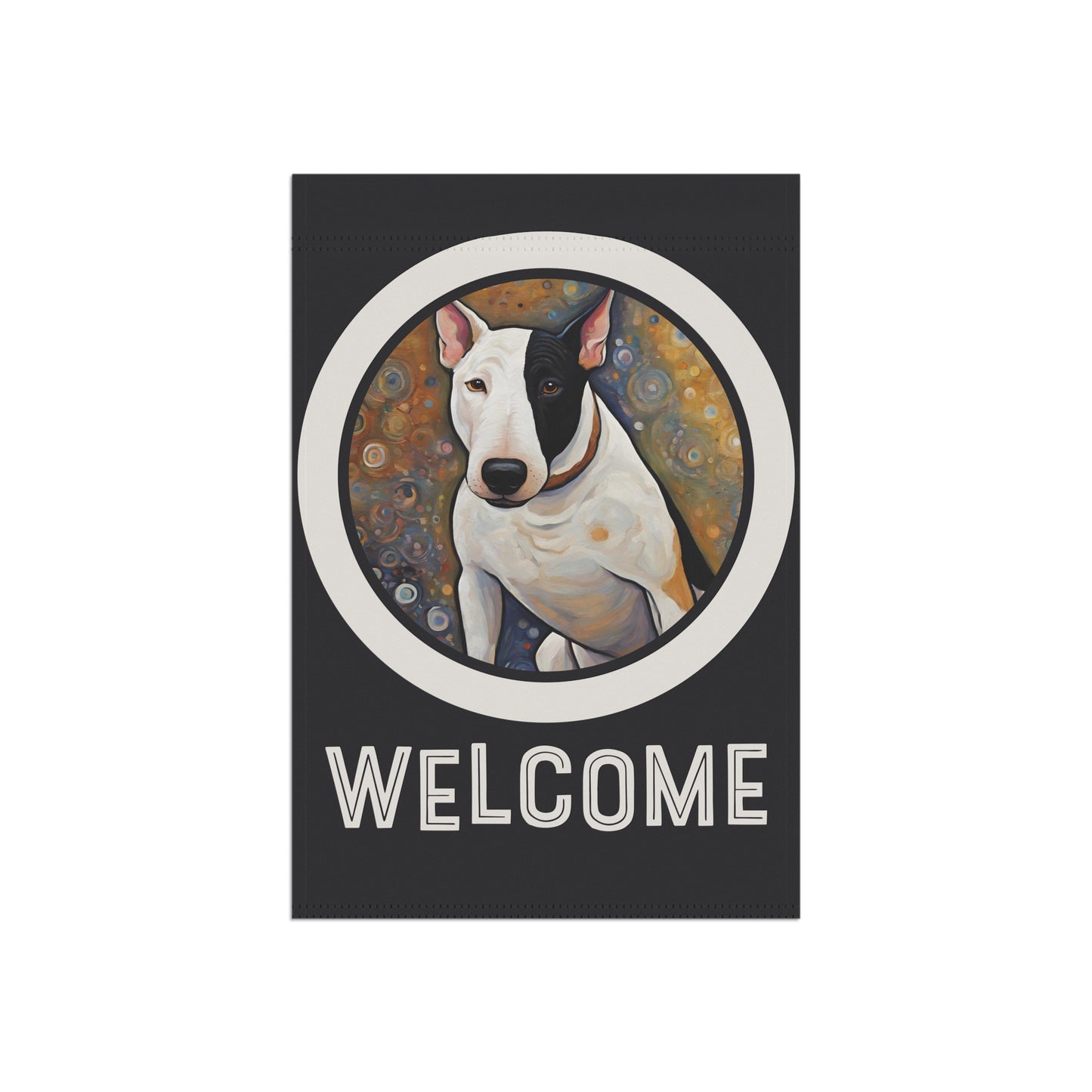 Bull Terrier Welcome 2-Sided Garden & House Flag/Banner