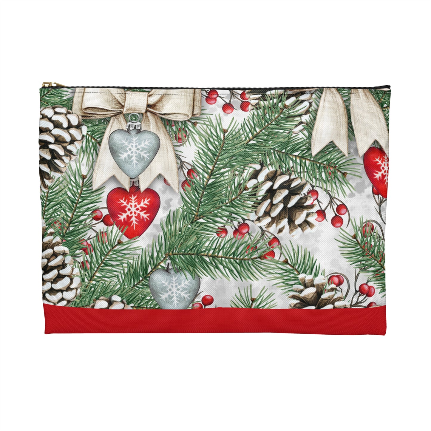 Pinecones & Bows Accessory Pouch