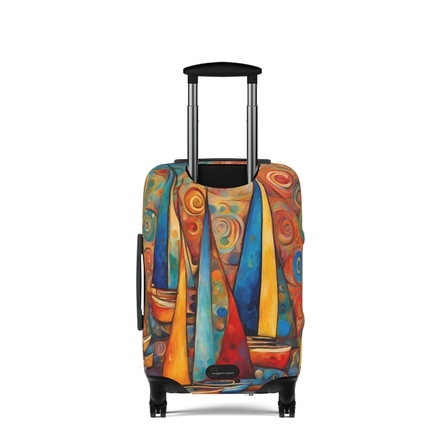 Colorful Sailboats Luggage Cover