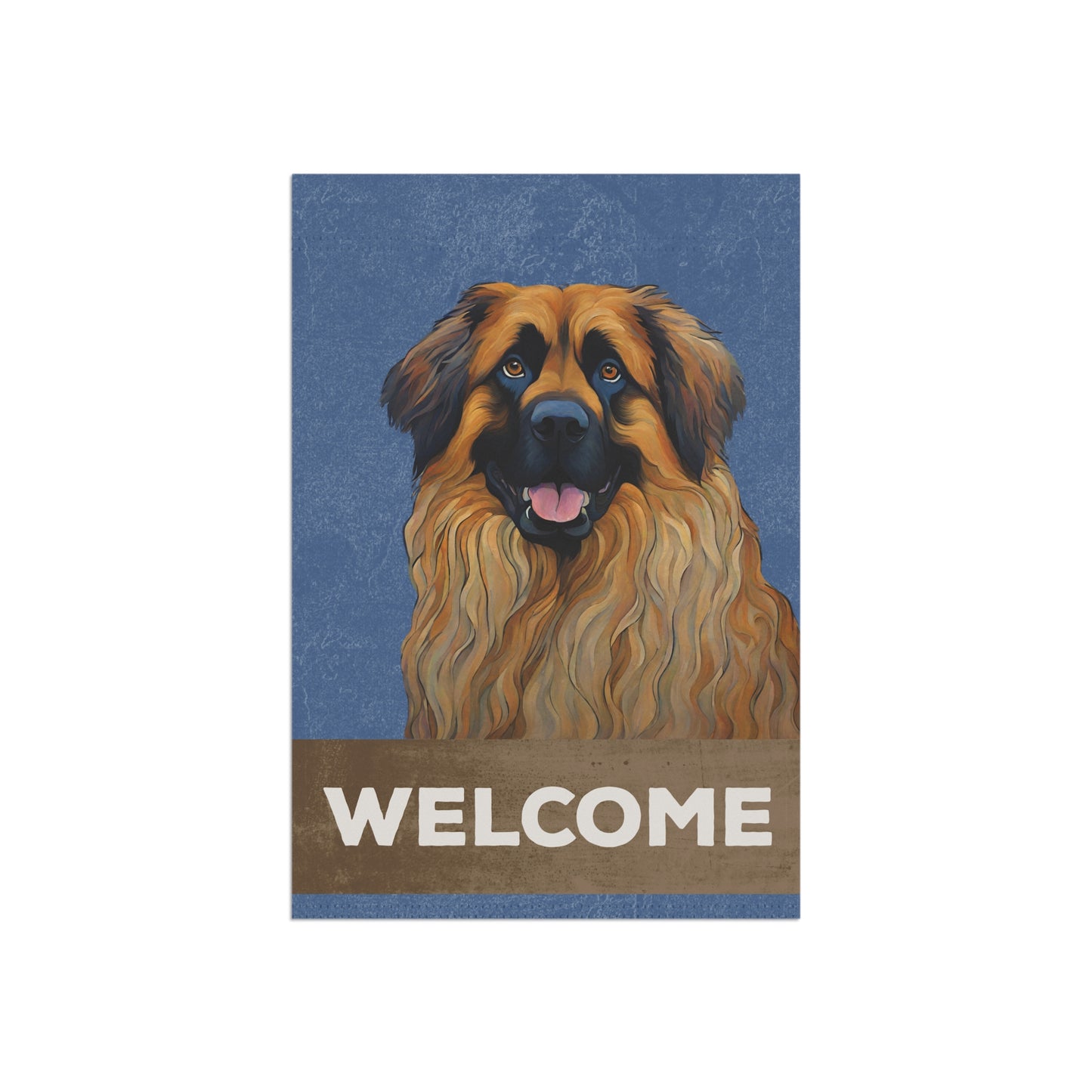 Leonberger Welcome 2-Sided Garden & House Flag/Banner