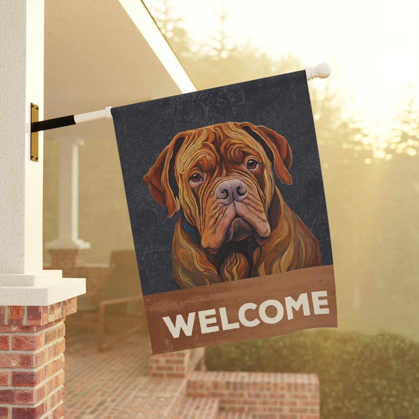 Bordeaux Welcome 2-Sided Garden & House Flag/Banner