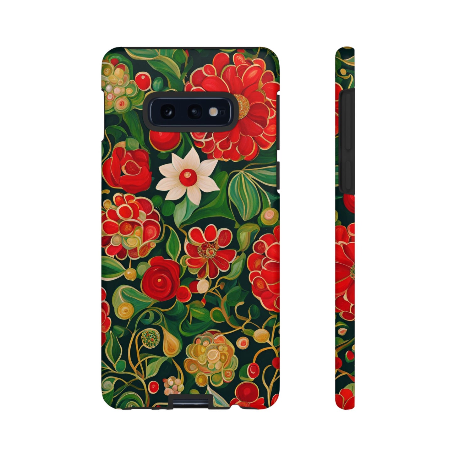 December Flowers iPhone Samsung Galaxy Google Pixel Tough Cases