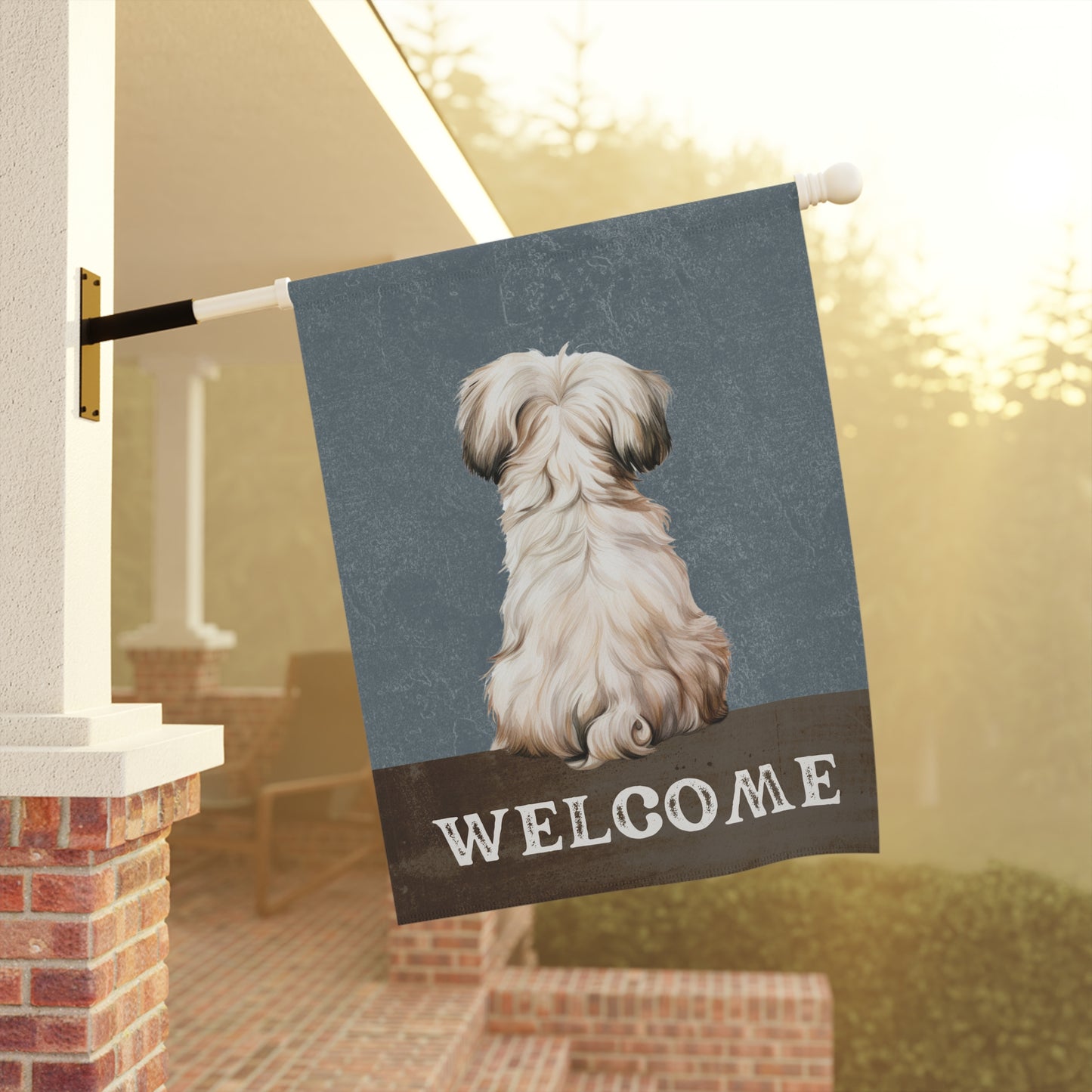 Maltese Welcome 2-Sided Garden & House Flag/Banner