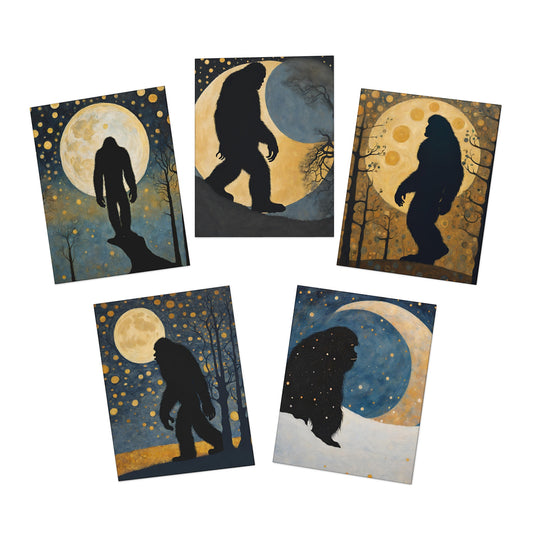 Big Foot Greeting Cards- Blank Inside (5-Pack)