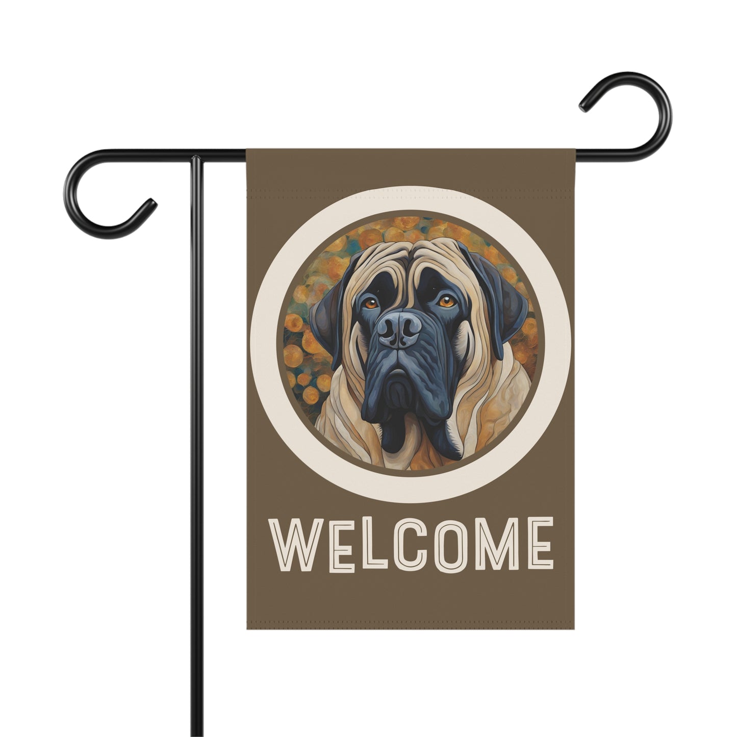 Mastiff Welcome 2-Sided Garden & House Flag/Banner