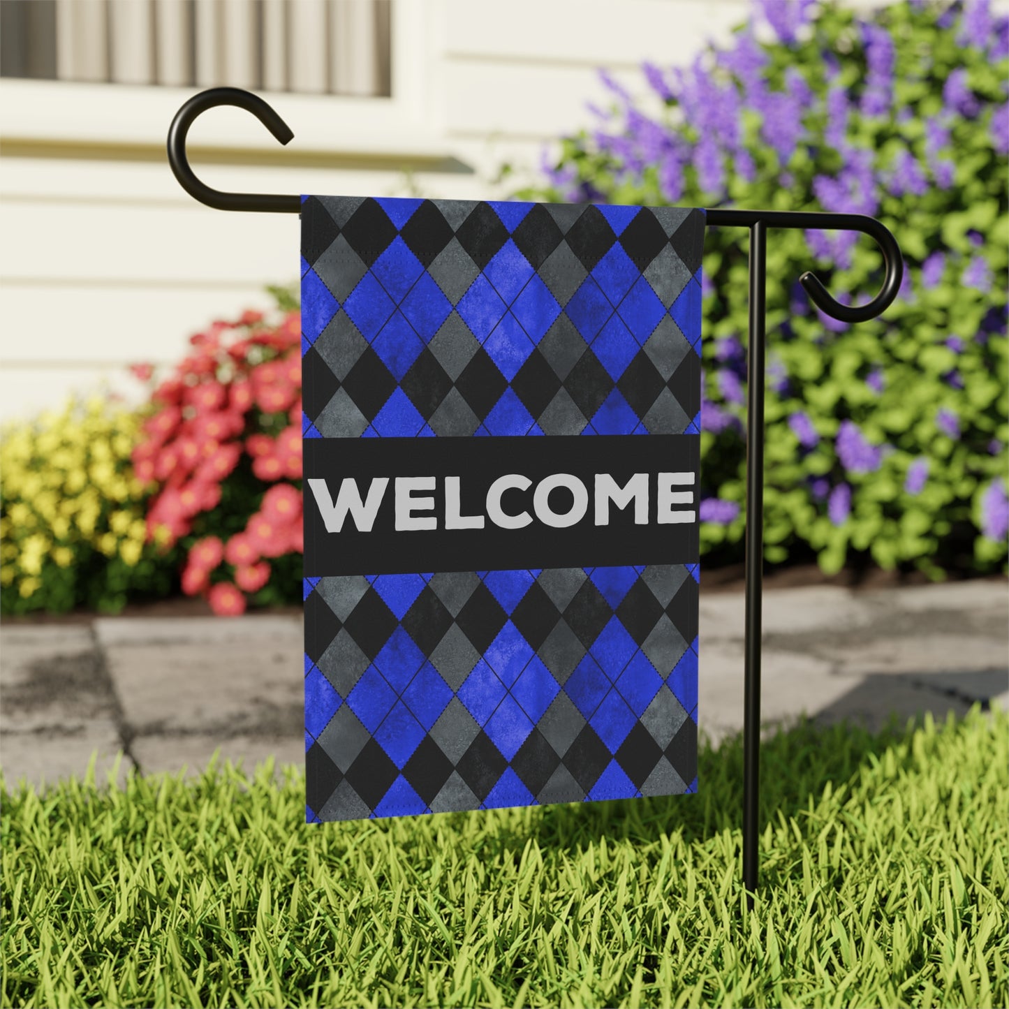 Frankie Welcome 2-Sided Garden & House Flag/Banner