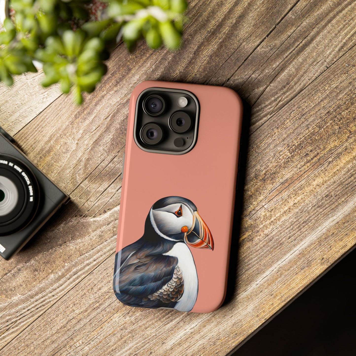 Puffin Wildlife iPhone Samsung Galaxy Google Pixel Tough Cases