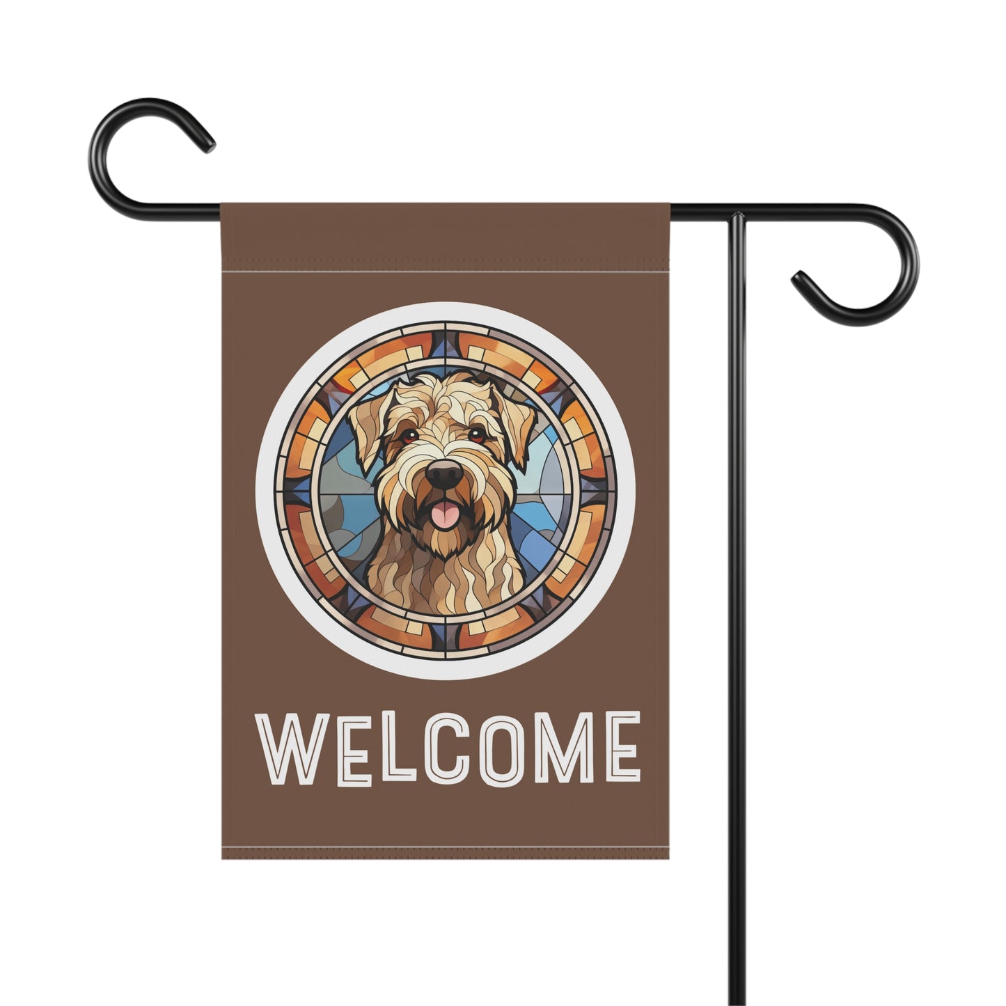 Wheaton Terrier Welcome 2-Sided Garden & House Flag/Banner