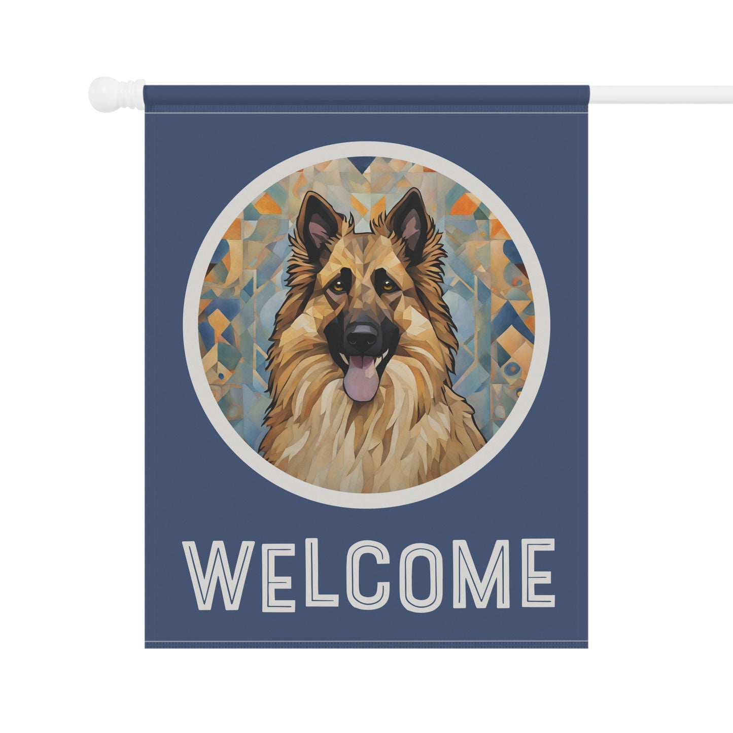 Belgian Tervuren Welcome 2-Sided Garden & House Flag/Banner